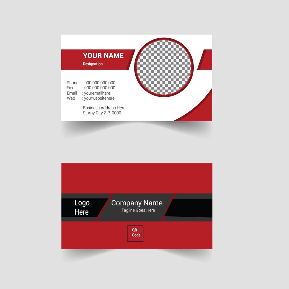 Business Card Design Modern Professional Business Card Template Elegant Modern Recent Creative Corporate Present Design Luaury Fleshpots Personal visiting card company Clean Futuristic Double-sided vector