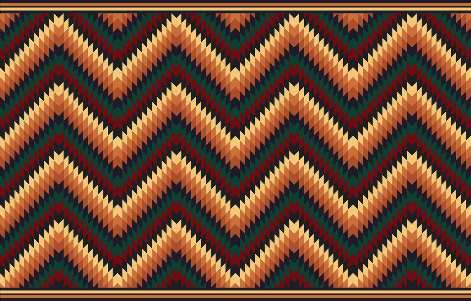 With bold zigzags and earthy tones, this pattern is inspired by traditional Native American embroidery. The design highlights the beauty of simple, yet meaningful, cultural motifs. vector