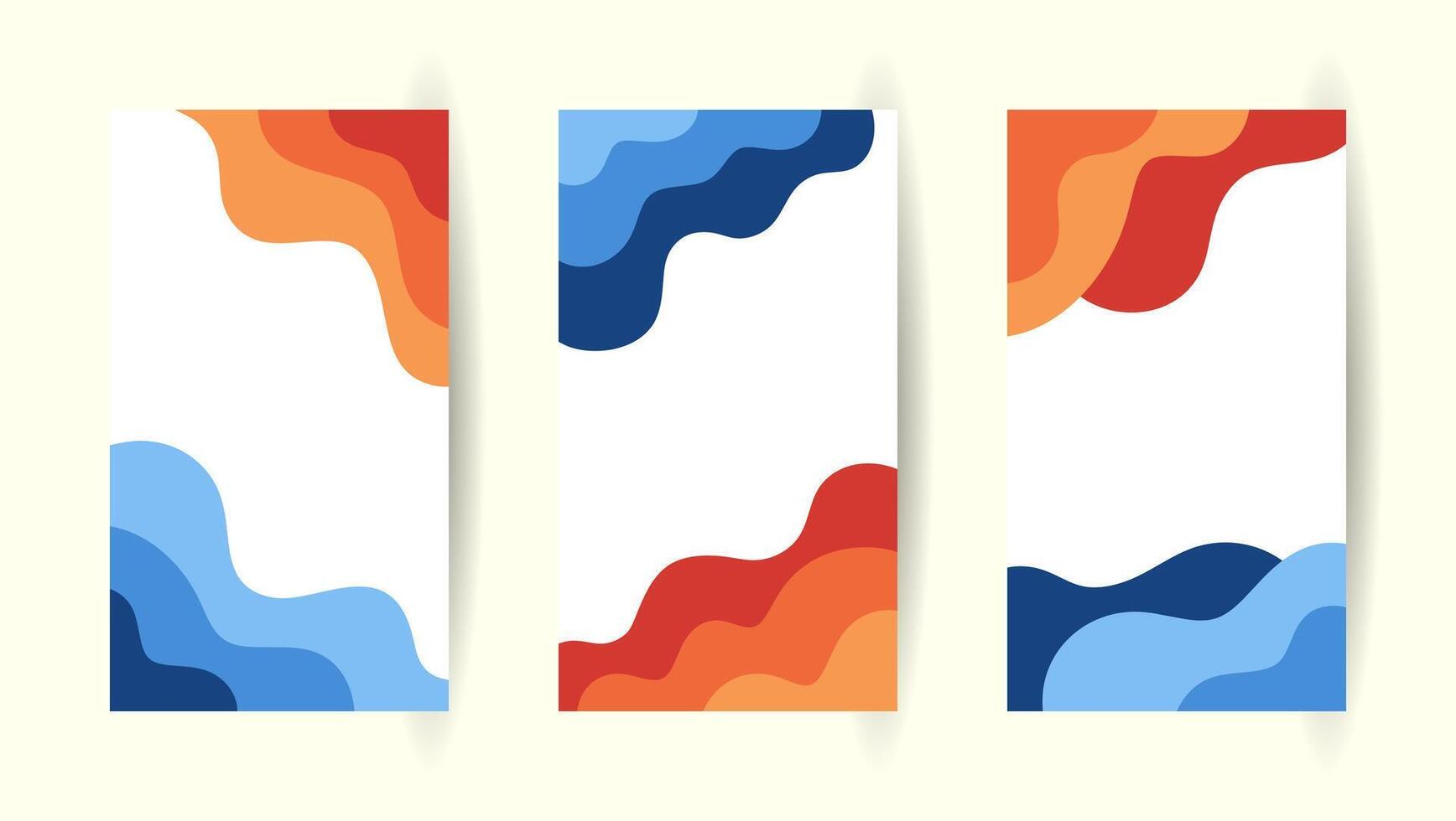Colorful abstract wave phone background vector