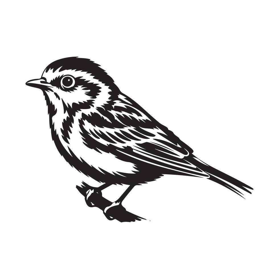 Refined Bird Silhouette Art with Clean Lines vector