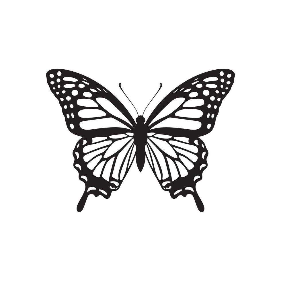 Charming Butterfly Silhouette for Elegant Themes vector