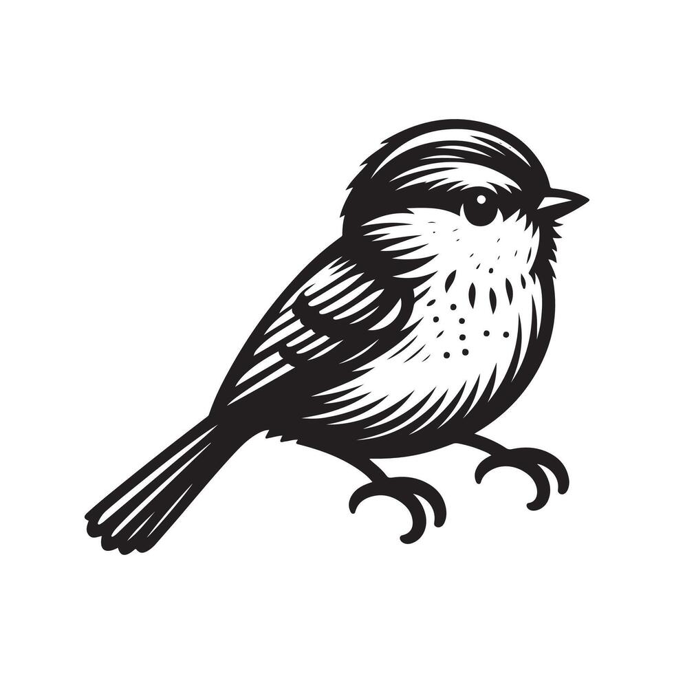 Bold Bird Silhouette Art for Creative Projects vector