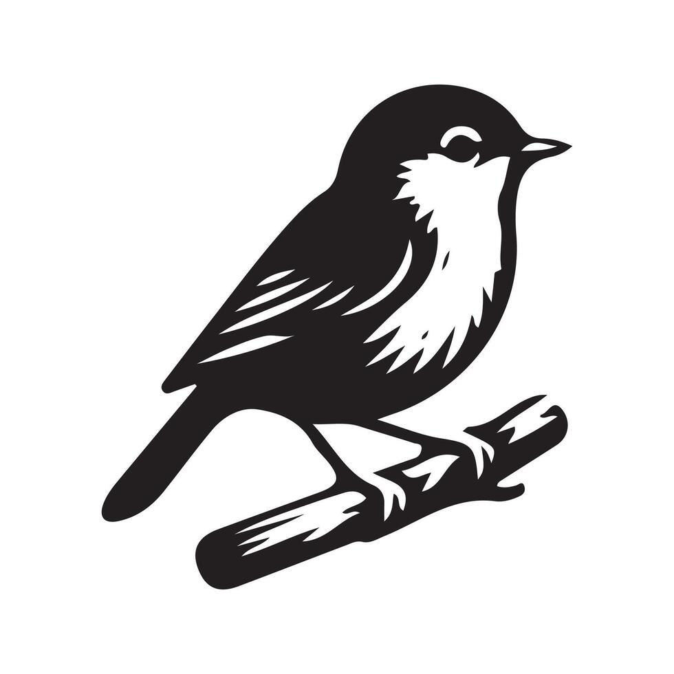 Artistic Bird Silhouette Design for High-Quality Prints vector