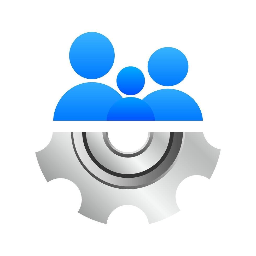 Concept of human resources. staff research concept. work management. illustration vector