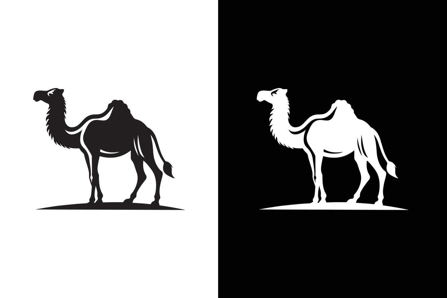 Camel Graphic icon Silhouette Logo Design . Camel Icon vector