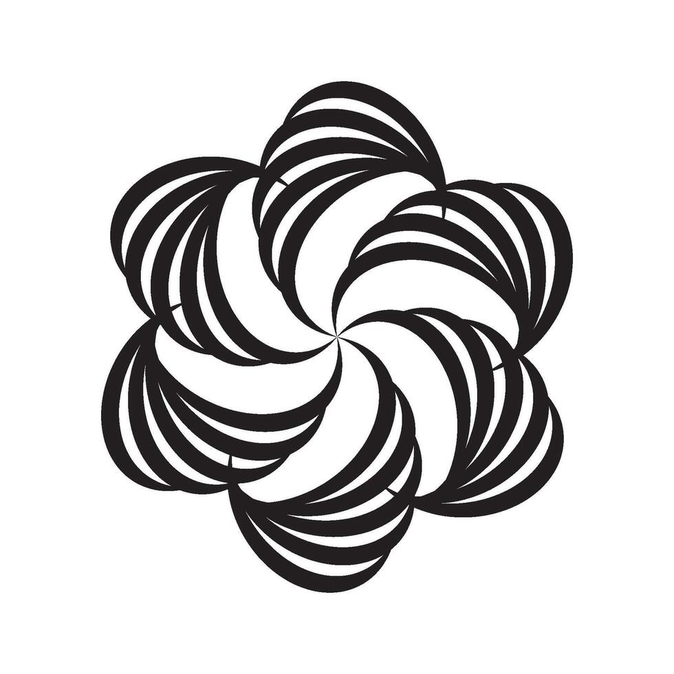 Circular abstract design pattern vector