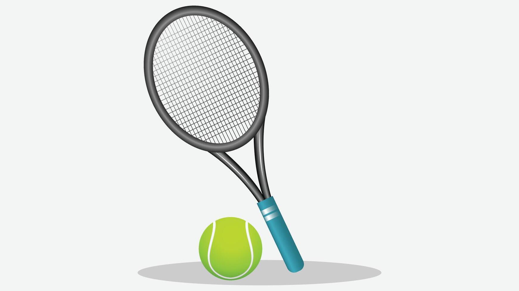 tennis racket and ball icon illustration vector