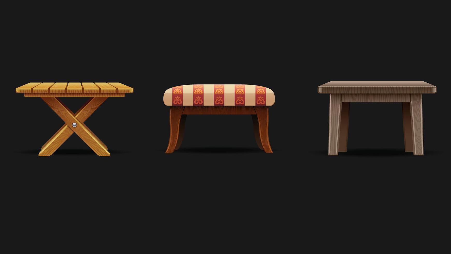 wooden stool, stool, stool, stool, stool, stool, stool, stool, stool vector