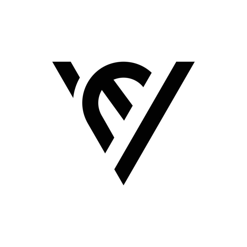 Letter Ev stylish initial modern typography logo idea vector