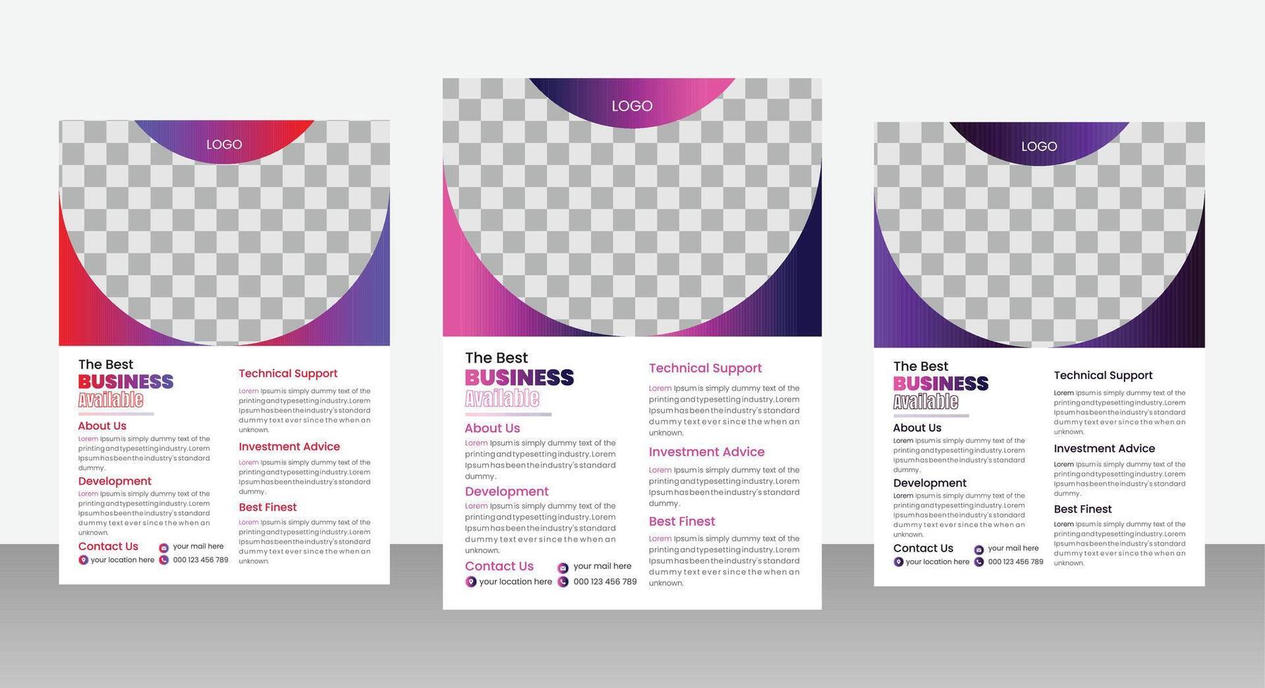flyer design for any company vector