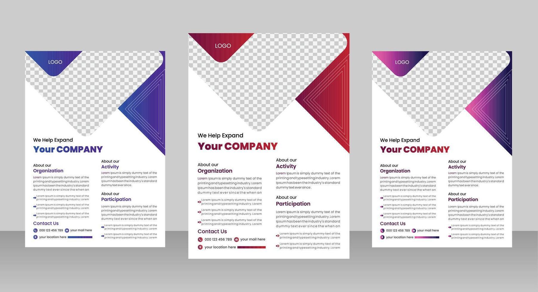 flyer design. best quality design for any comapany vector