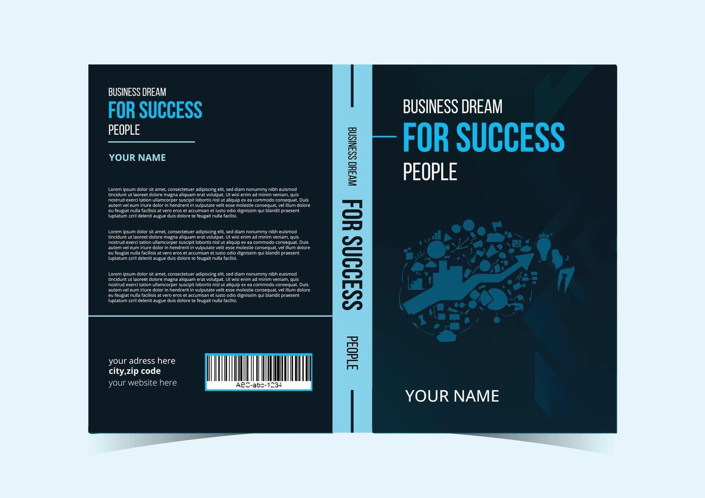 Corporate Book Cover Design Template, book cover design, vector