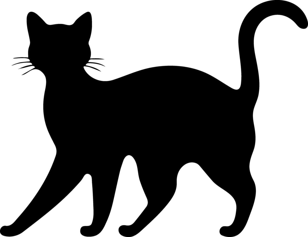 illustration cat with white background vector