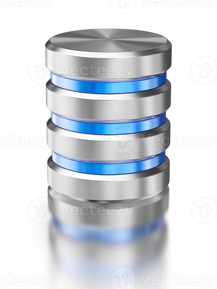Hard disk drive data storage database icon symbol photo