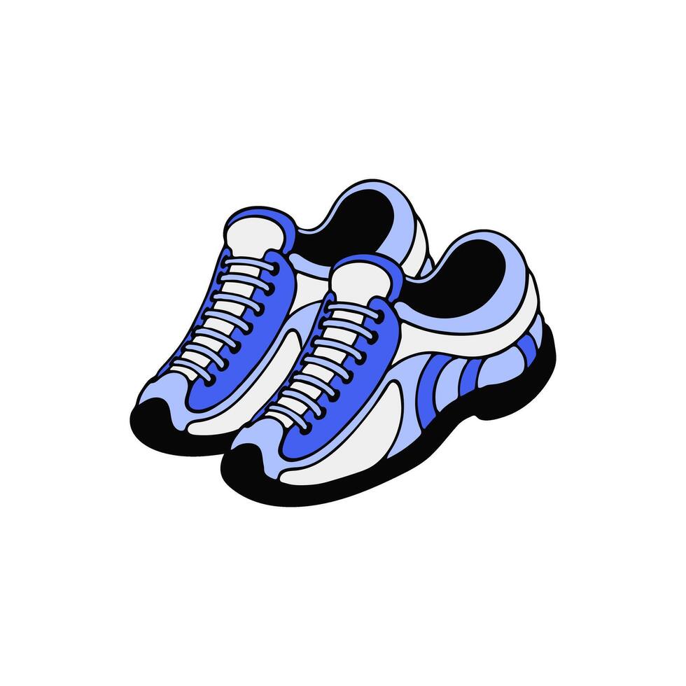 Sport Shoes Flat illustration vector