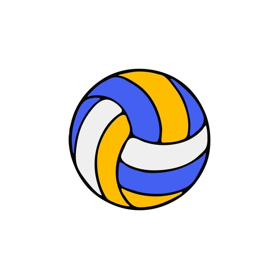 Volley Ball Flat illustration vector