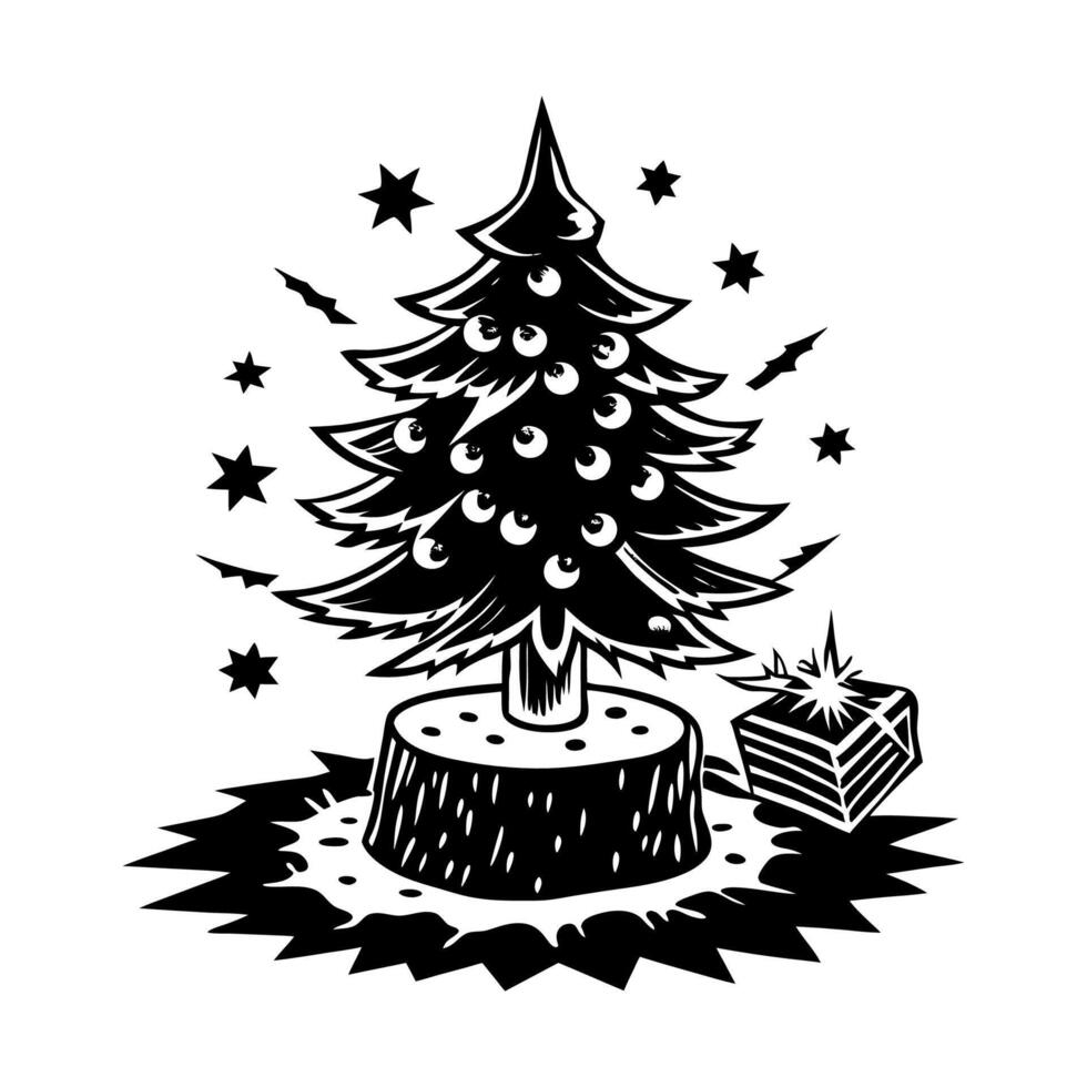 Creative Christmas Tree Design Illustrations and Elements AI-Genarated vector