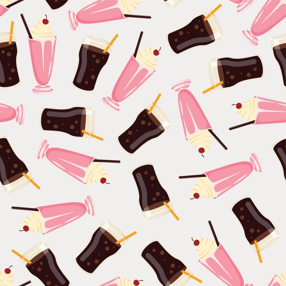 ice cream seamless pattern background . Seamless pattern with ice cream background vector