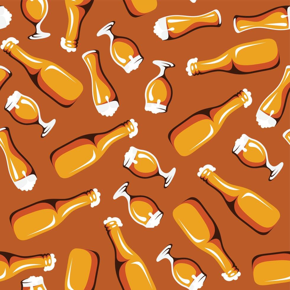 drink seamless pattern background . Seamless pattern with drink background vector