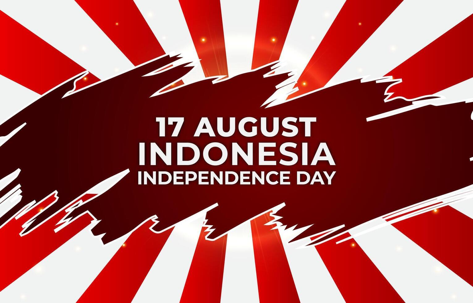 happy 17th of august indonesian independence day banner with abstract gradient red and white background design5 vector