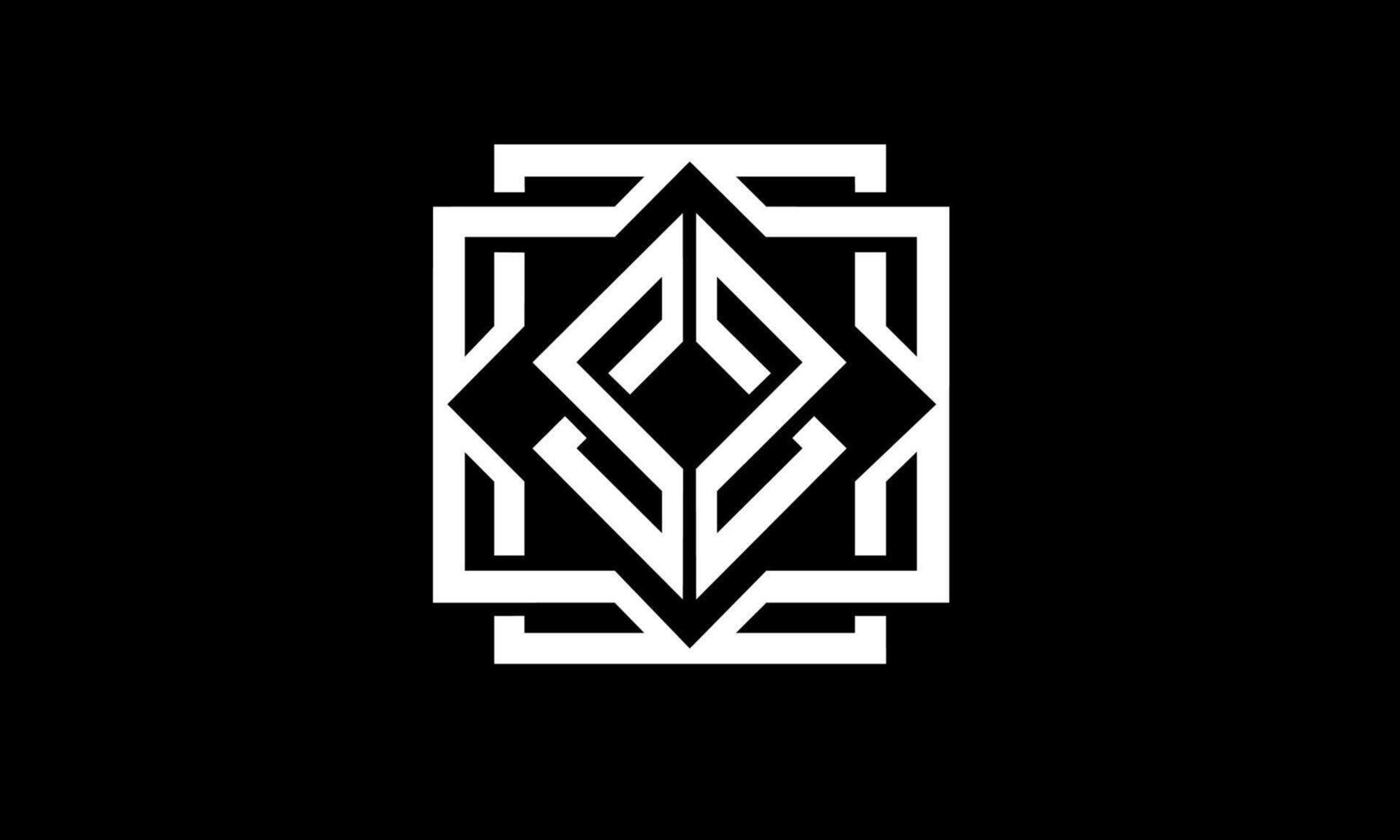 Many square design the concept of working together. Design badge logo, icon, emblem, illustration. vector