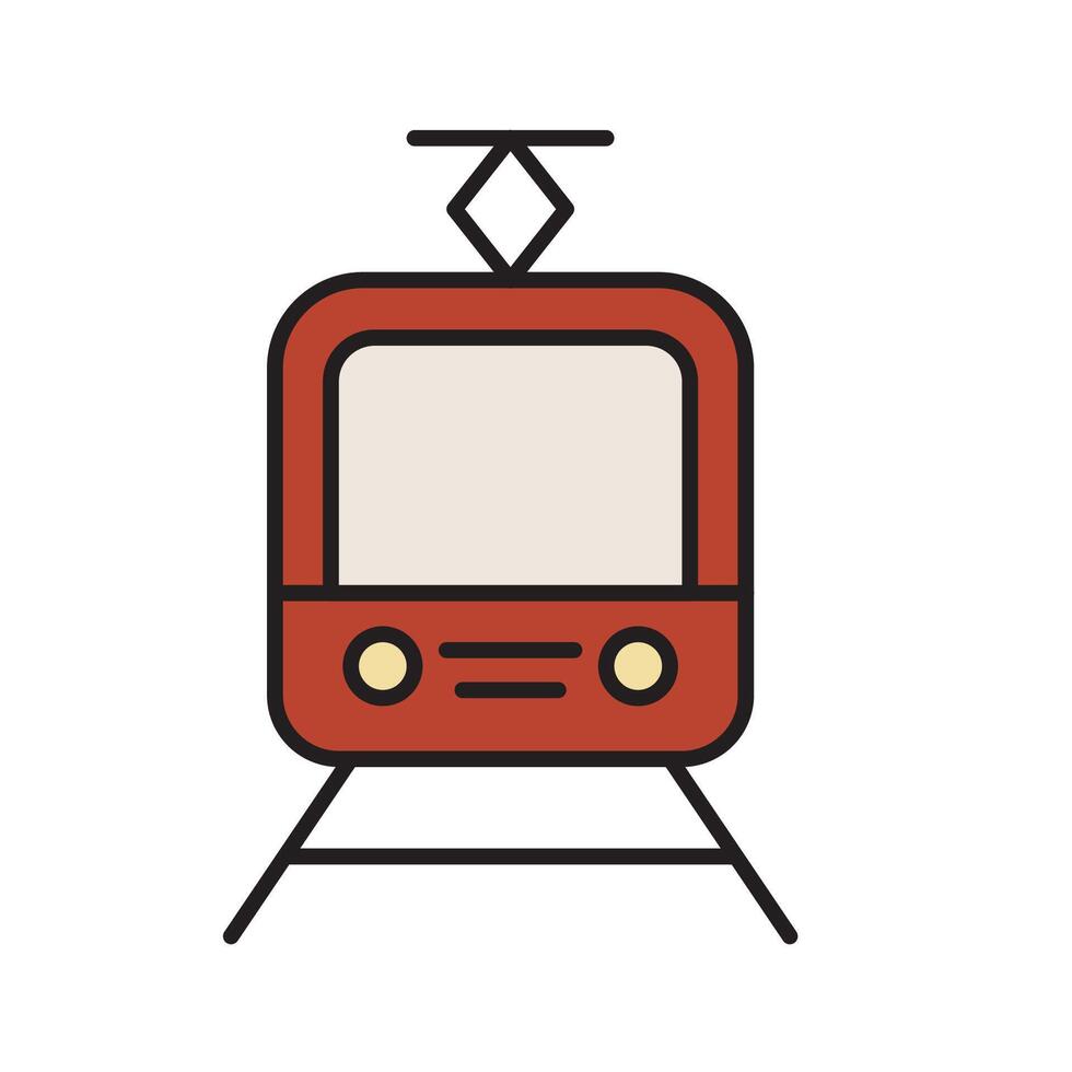 Commuter Line for Transportation Icon vector