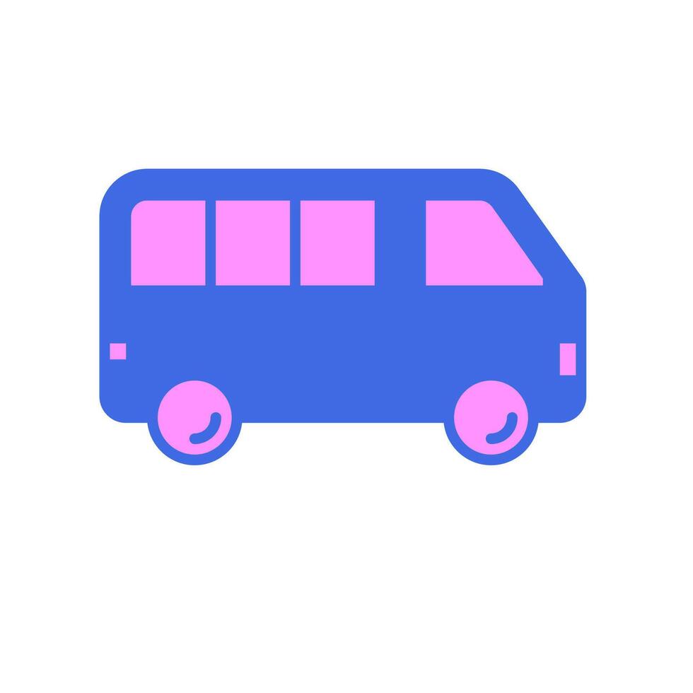 Minibus for Transportation Icon vector
