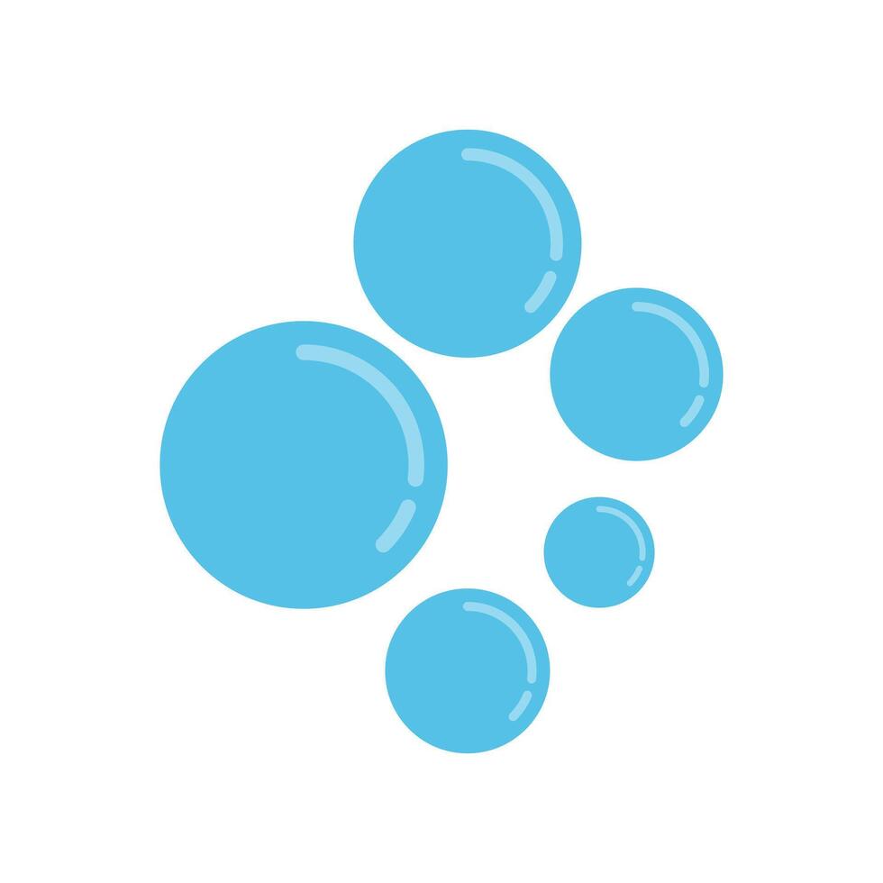 bubble water foam icon design flat style vector