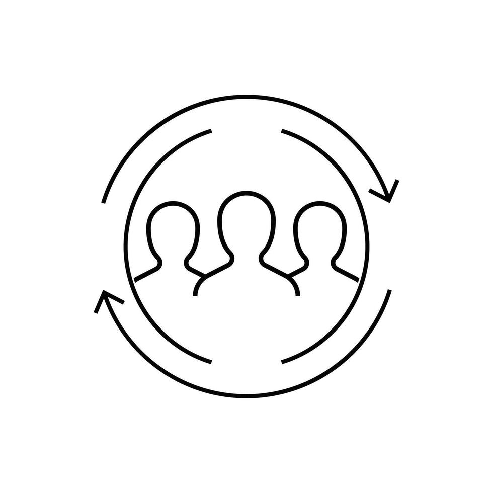 icon customer return design line style vector