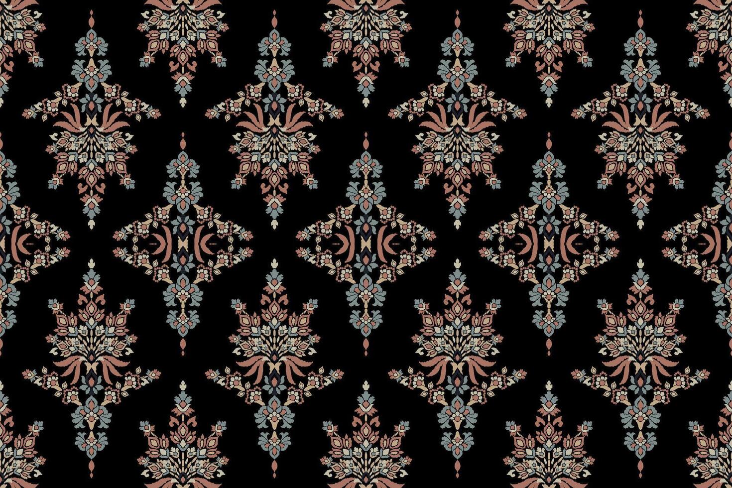Seamless colorful pattern on a black background vector