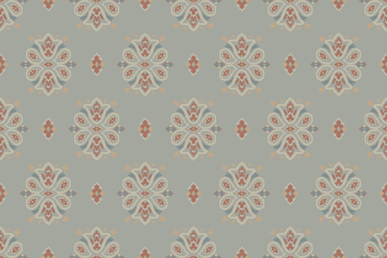 ikat Abstract Ethnic art. Seamless pattern in tribal, folk embroidery, and Mexican style. Aztec geometric art ornament print.Design for carpet, cover.wallpaper, wrapping, fabric, clothing vector