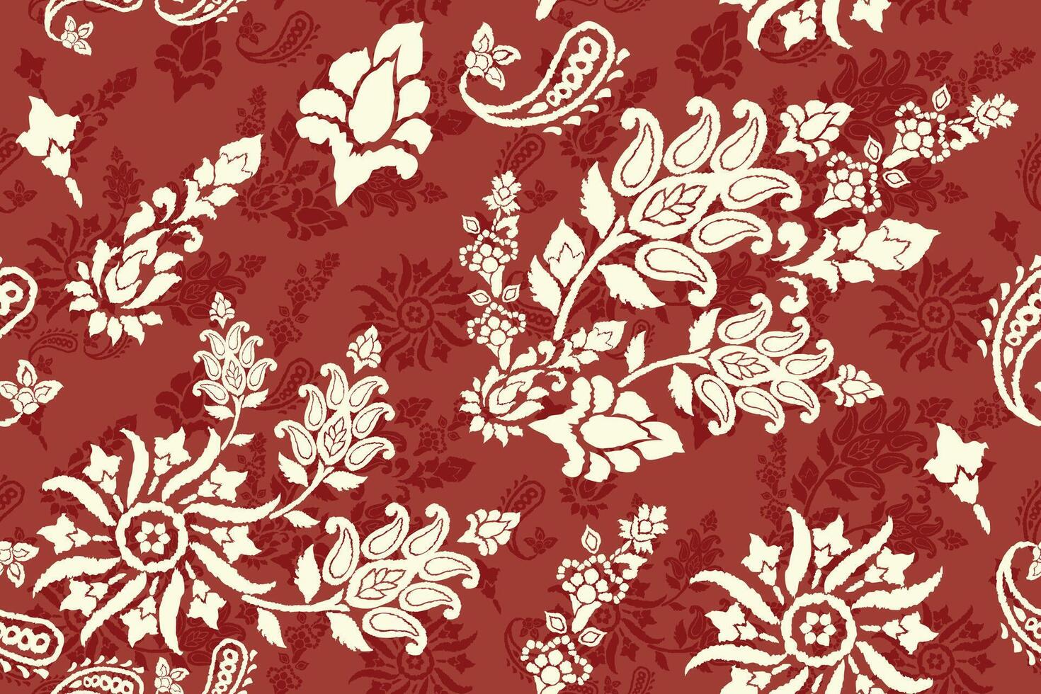 Motifs African boho paisley Floral Ikat pattern embroidery border. Ethnic ikat floral Ethnic Indian Pattern Ikat pattern Ethnic Pattern.Border indian floral Aztec embroidery border seamless patterns. vector