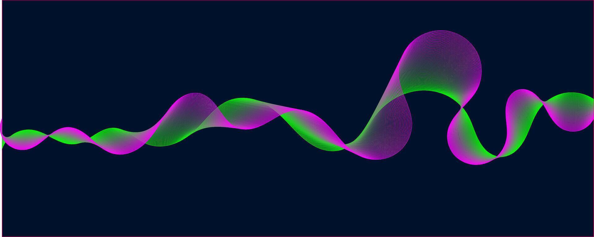 Abstract Waveform Animation with Colorful Fluid vector