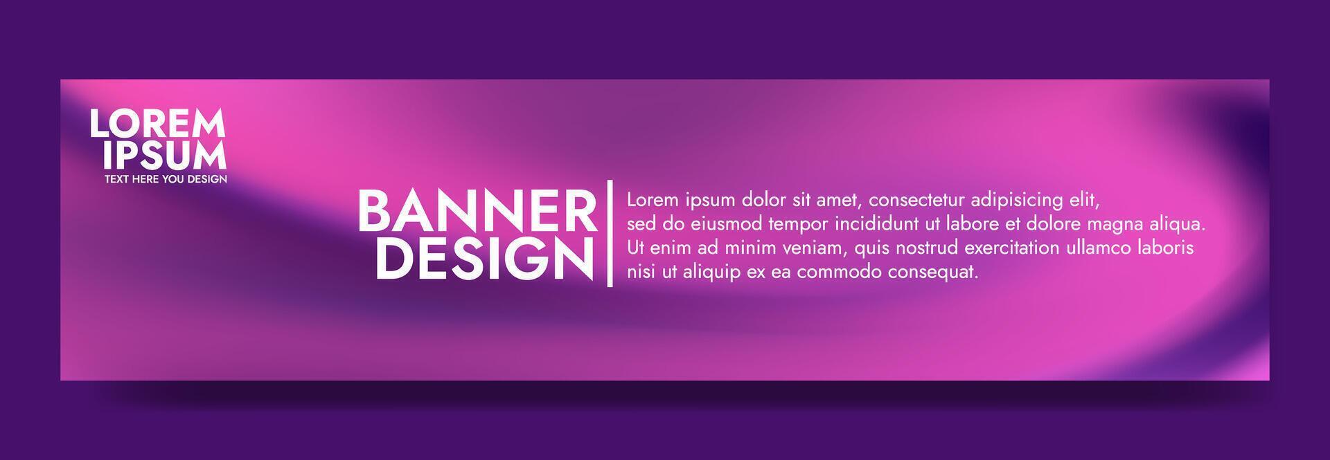 purple blurred smooth liquid waves abstract banner template vector