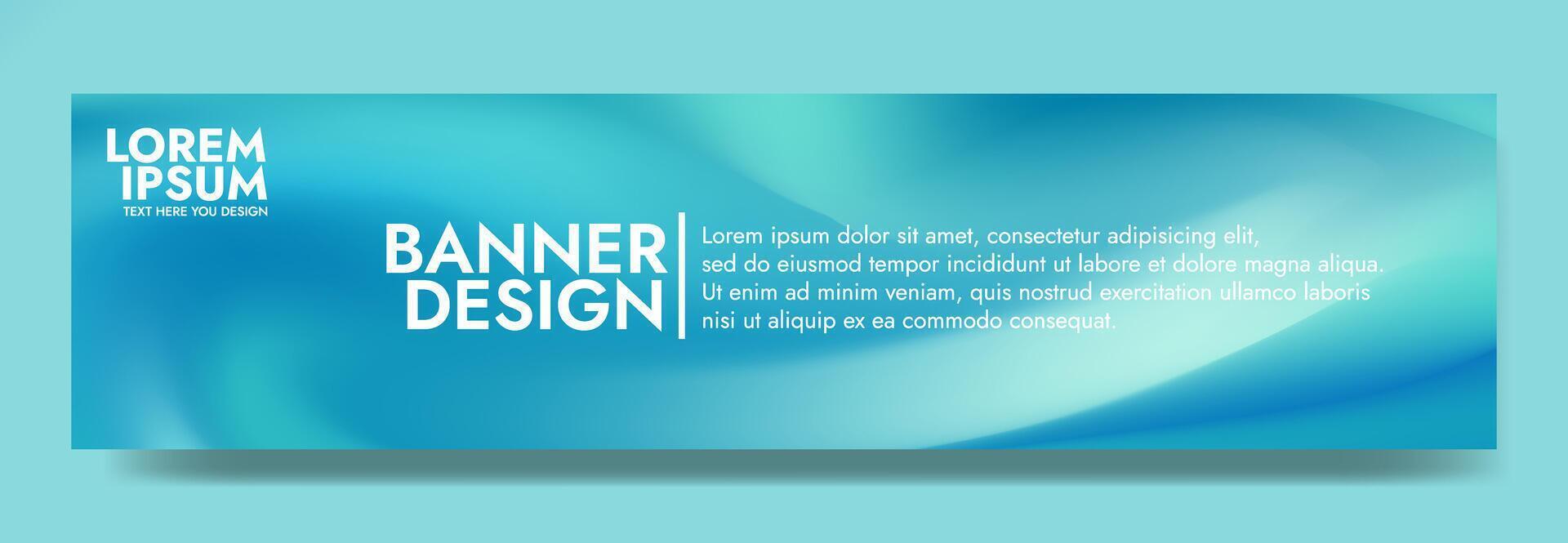 green blurred smooth liquid waves abstract banner vector