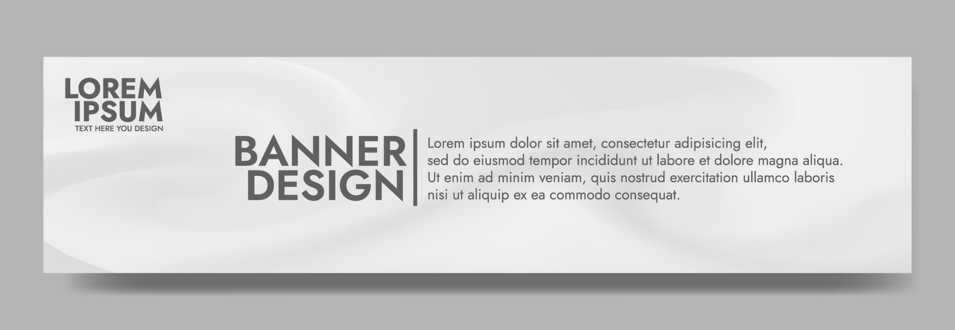 Abstract white wave gradient Banner Design Template vector