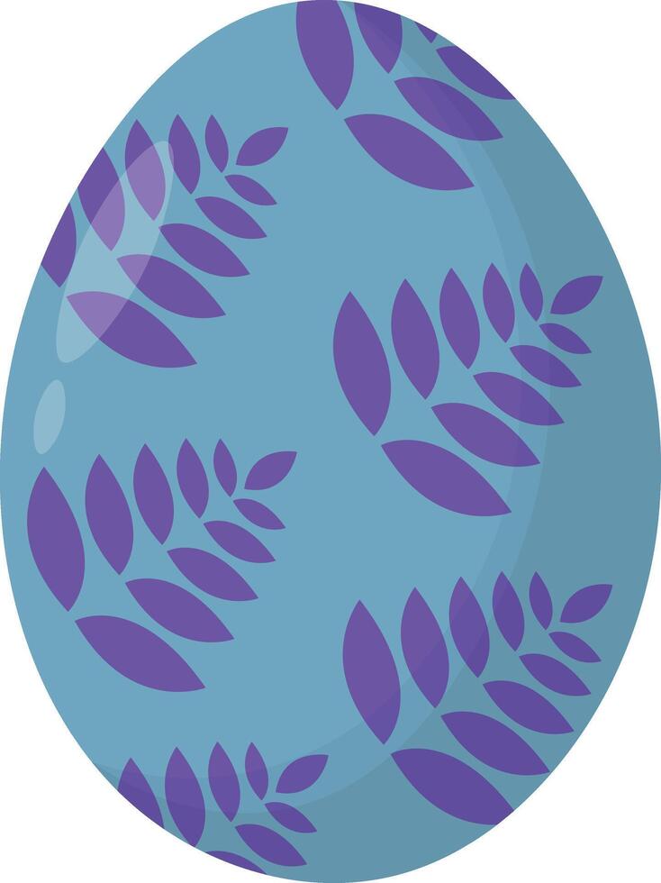 Easter Egg Icon for Easter Day Celebration, Isolated on White Background, Illustration in Cute Cartoon Style. vector