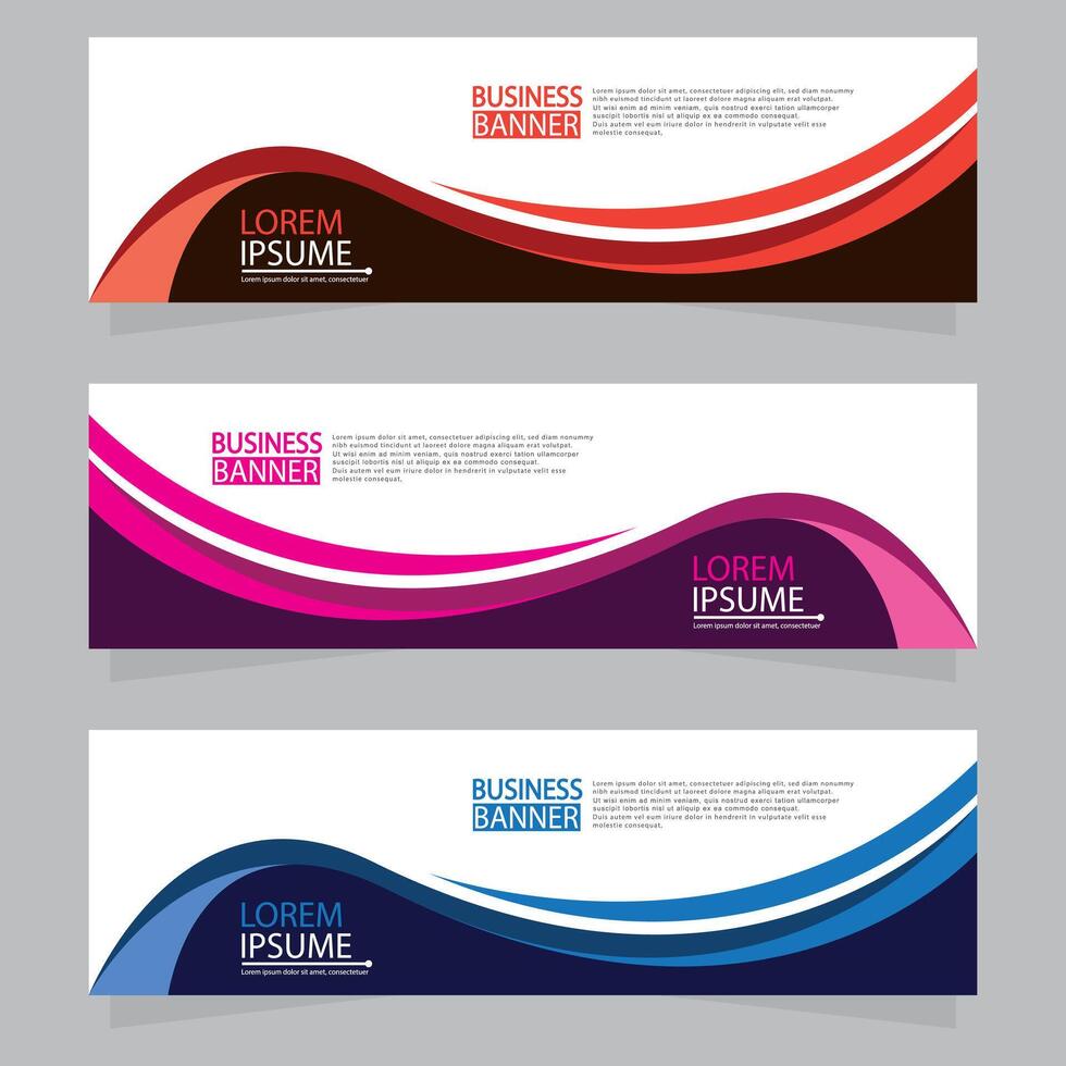 abstract banner template design. vector