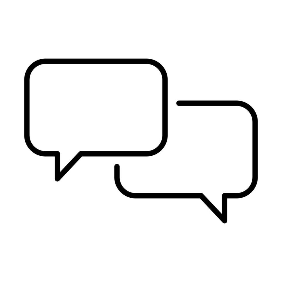 Chat, speech, bubble, dialogue icon for graphic design, logo, web site, social media, mobile app, ui illustration vector
