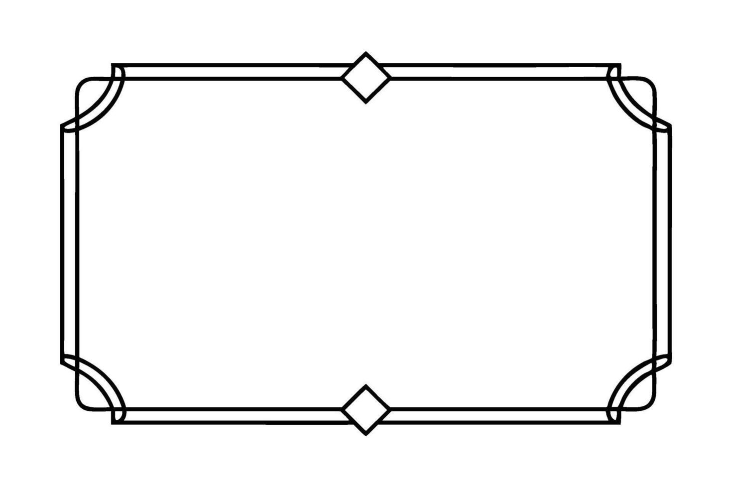 Black and White Frame vector