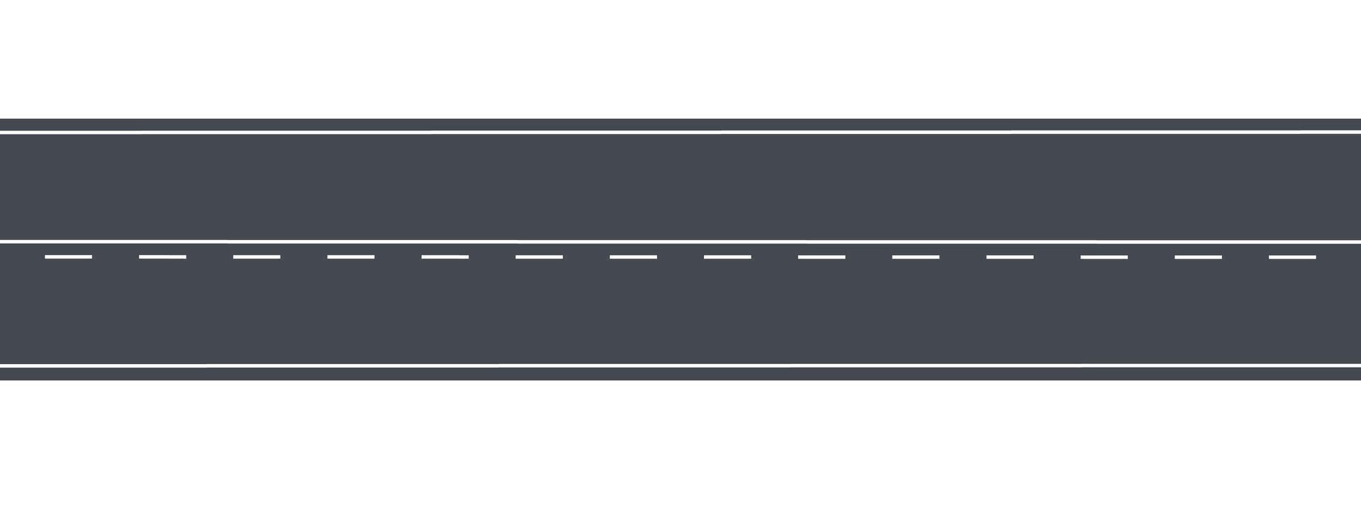 Road Types. Highway Top View. Illustration vector