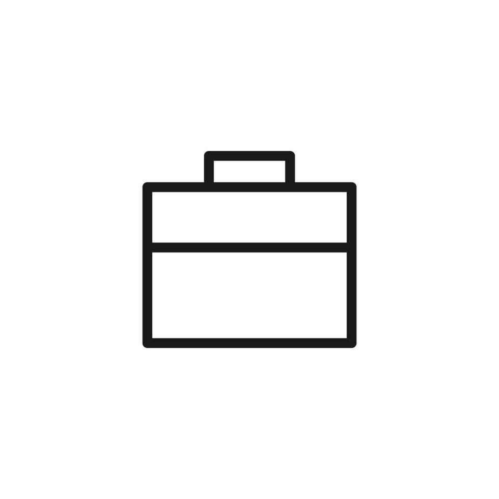 Hand bag outline sign and symbol. vector