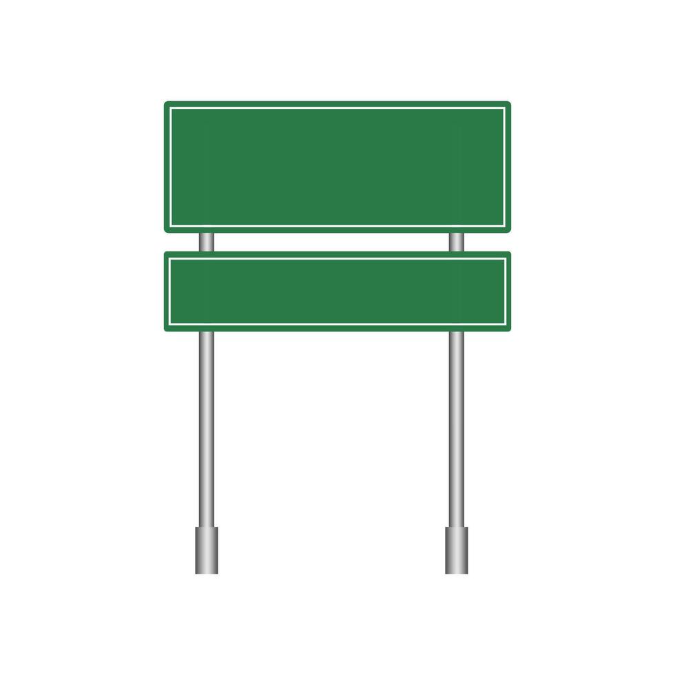 Green traffic sign. illustration vector