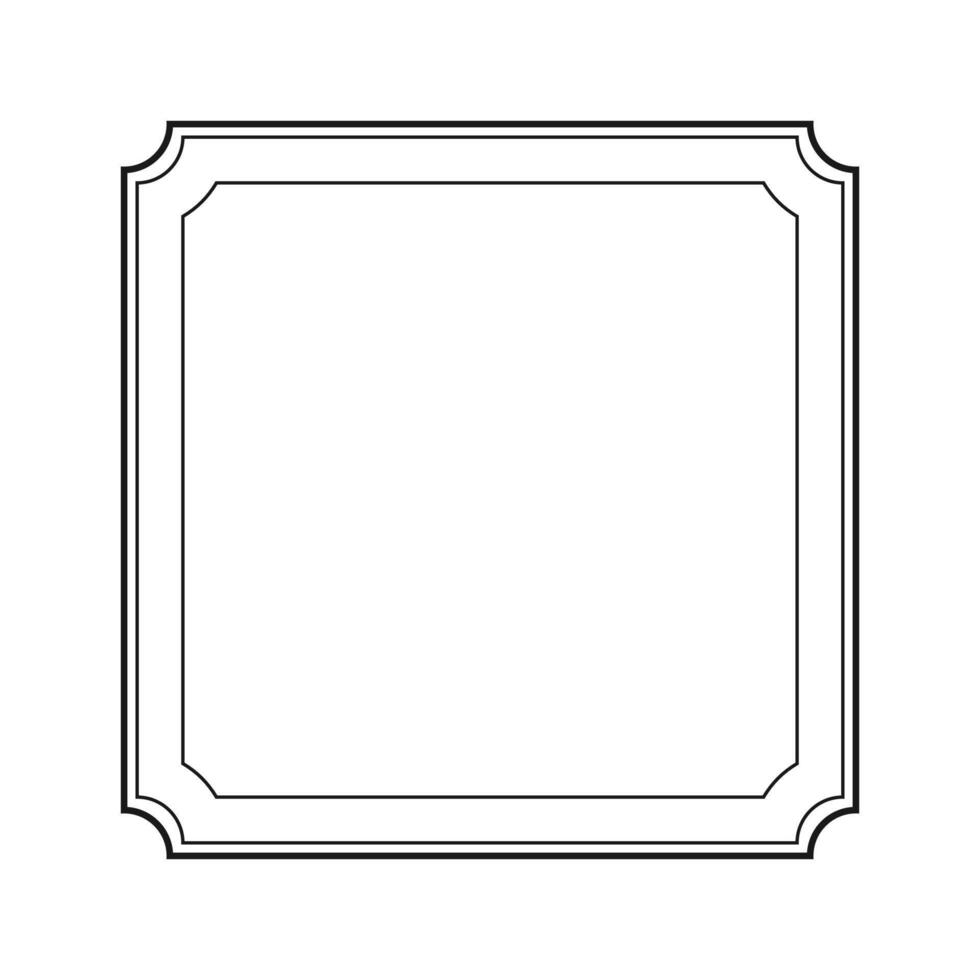 Page square border design for project. illustration vector