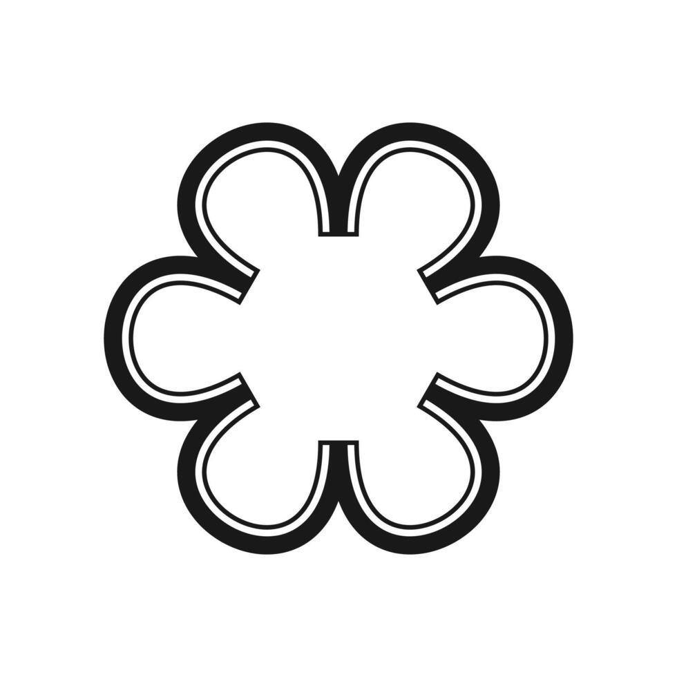 Flower line style design. illustration vector
