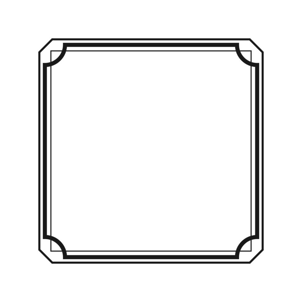 Page square border design for project. illustration vector