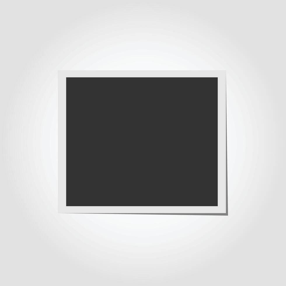 Template photo frame isolated on white background. vector