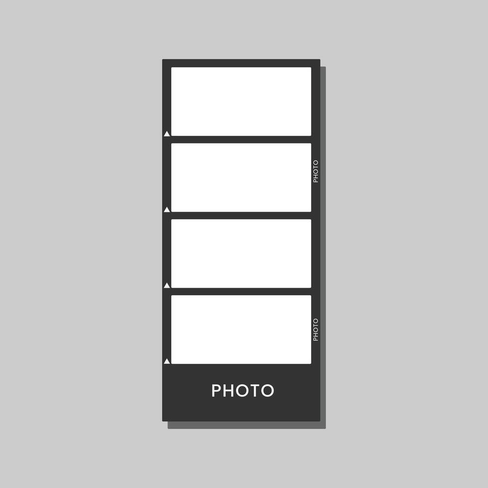 Set of square blank photo frame templates. Mockup for photography and picture. illustration vector