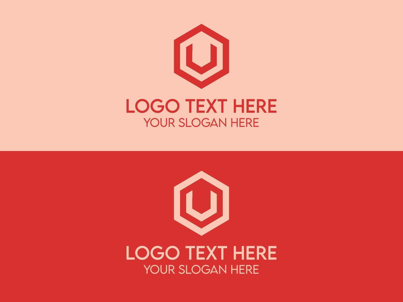 U LETTER LOGO vector