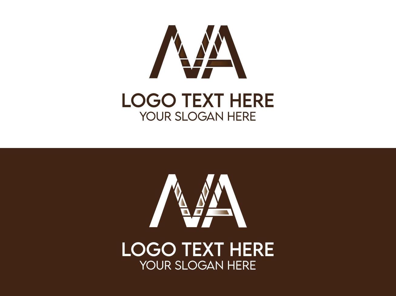 NA LETTER LOGO vector